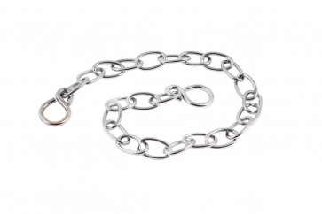 Oval Link Chain & S Hook - Chrome 12