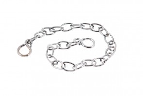 Oval Link Chain & S Hook - Chrome 18